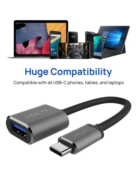 Adaptador USB-C a USB-A 3.0 Volt Plus Tech 2 Pack 5Gbps