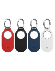 Paquete de 4 fundas de silicona Bougraite para Galaxy SmartTag2