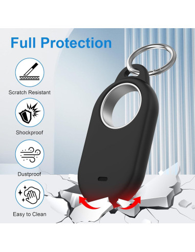 Paquete de 4 fundas de silicona Bougraite para Galaxy SmartTag2