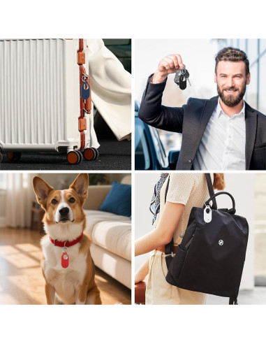 Paquete de 4 fundas de silicona Bougraite para Galaxy SmartTag2