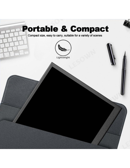 Monitor Portátil IPS 10.1" LESOWN HDMI 1024x600 Brillo 300cd/m2