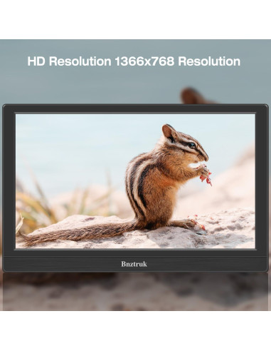 Monitor Portátil 13.3" FHD TFT HDMI VGA 1366x768 para PC y Consolas