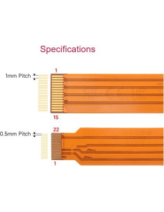 Cable Flexible FPC DSI Oficial UeeKKoo 200mm para Raspberry Pi 5 2