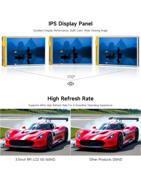 Pantalla Táctil Resistiva 3.5" Waveshare IPS 320x480