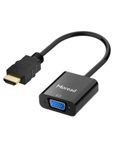 Adaptador HDMI a VGA Moread 1080p Negro - Unidireccional