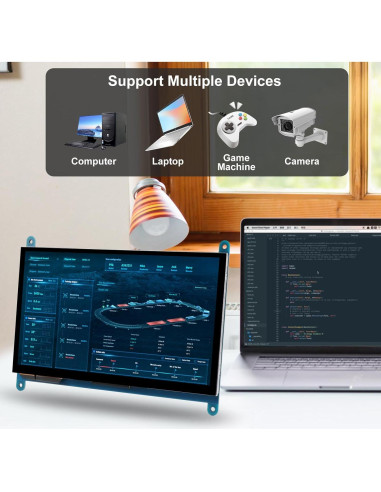 Pantalla Táctil IPS 7" XIITIA 1024x600 HDMI Capacitiva
