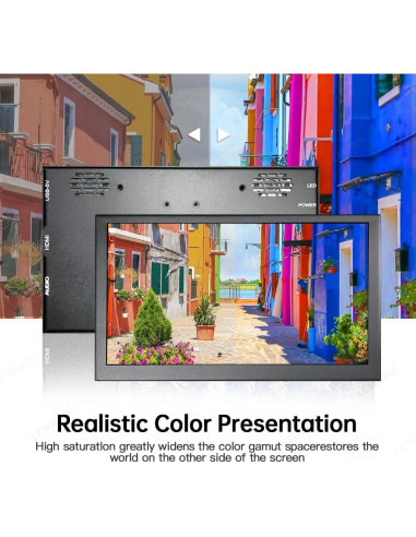 Monitor Portátil Táctil IPS 7" LESOWN 1024x600 Altavoces