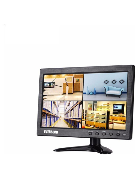 Monitor LCD 10.1" EVERSECU HDMI/VGA 1024x600 con Control Remoto