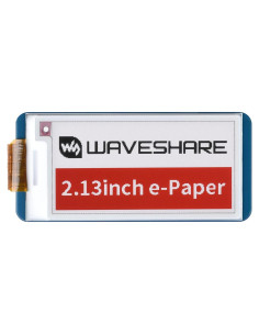 Pantalla E-Ink 2.13" HAT Waveshare para Raspberry Pi, 212x104