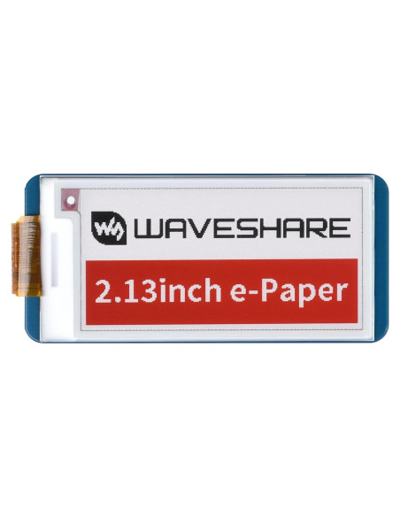 Pantalla E-Ink 2.13" HAT Waveshare para Raspberry Pi, 212x104