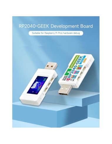 Placa de desarrollo RP2040-GEEK Waveshare con LCD 1.14"