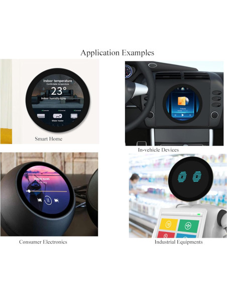 Pantalla LCD Redonda 5" Waveshare 1080x1080 Táctil IPS
