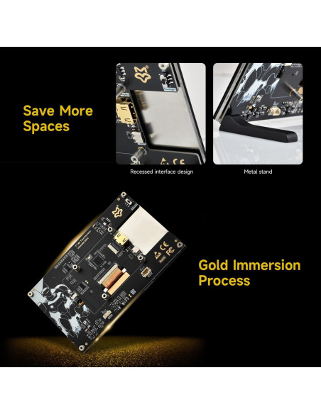 Monitor Portátil LUCKFOX 7" Táctil HDMI 1024x600 para Raspberry Pi