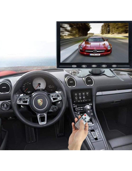 Monitor LCD 9" Camecho HD 800x600 HDMI/VGA para Auto