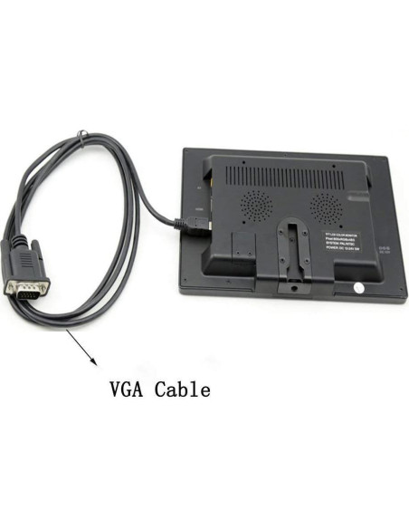 Monitor LCD 9" Camecho HD 800x600 HDMI/VGA para Auto