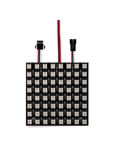 Módulo LED WS2812B RGB 8x8 Píxeles Controlador DC5V