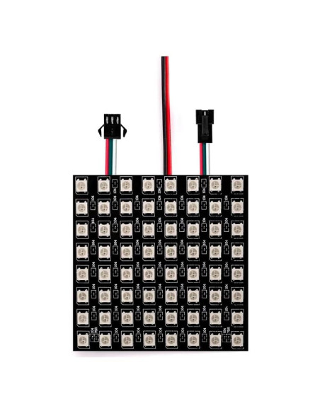 Módulo LED WS2812B RGB 8x8 Píxeles Controlador DC5V