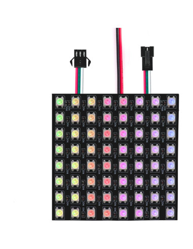Módulo LED WS2812B RGB 8x8 Píxeles Controlador DC5V