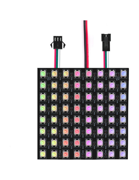 Módulo LED WS2812B RGB 8x8 Píxeles Controlador DC5V