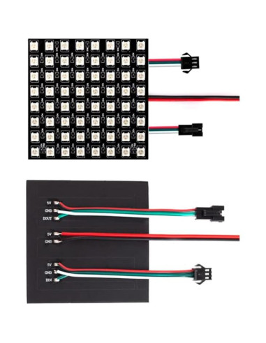 Módulo LED WS2812B RGB 8x8 Píxeles Controlador DC5V