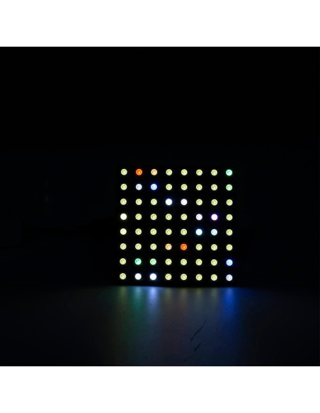 Módulo LED WS2812B RGB 8x8 Píxeles Controlador DC5V