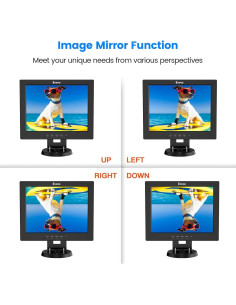 Monitor LCD 12" Eyoyo 800x600 HDMI VGA AV Portátil 2