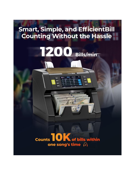 Contadora de Dinero MUNBYN IMC21 con Detección de Falsificaciones