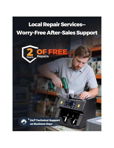 Contadora de Dinero MUNBYN IMC21 con Detección de Falsificaciones