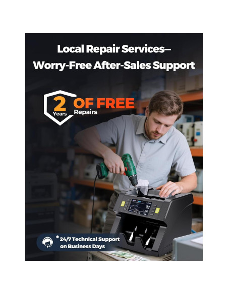 Contadora de Dinero MUNBYN IMC21 con Detección de Falsificaciones