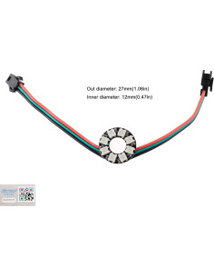 Anillos LED RGB WS2812B DIYmall 5050 Controladores Integrados 2