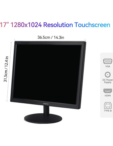 Monitor Táctil 17" SKitphrati 1280x1024 HDMI VGA VESA