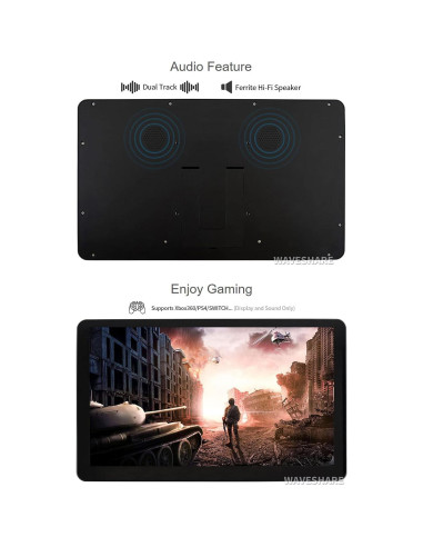 Pantalla LCD Táctil Waveshare 15.6" 1920x1080 HDMI IPS