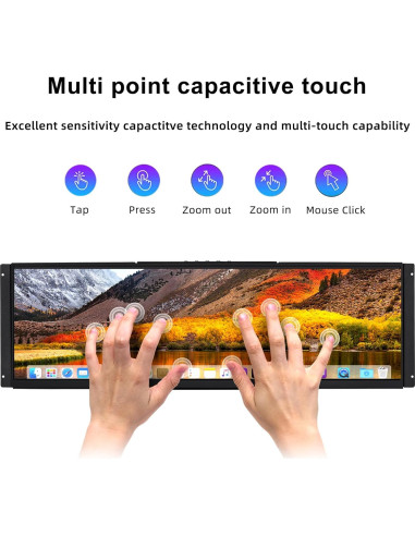 Monitor Táctil Integrado Wisecoco 14.5" 2K IPS VESA HDMI USB-C