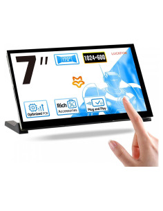 Pantalla Táctil 7" LUCKFOX HDMI 1024x600 para Raspberry Pi