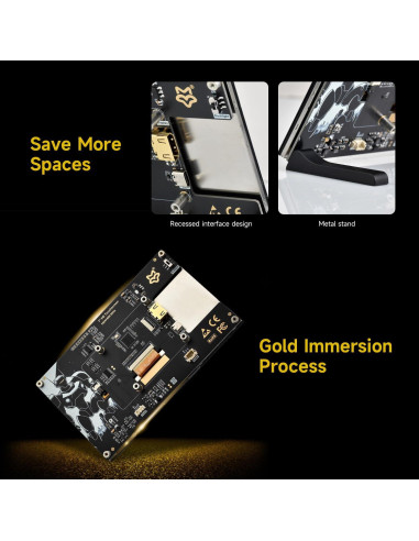 Pantalla Táctil 7" LUCKFOX HDMI 1024x600 para Raspberry Pi