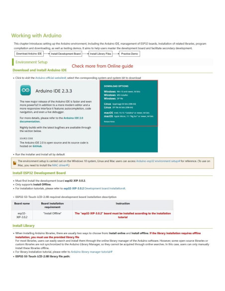 Placa de Desarrollo UeeKKoo ESP32-S3 con Pantalla LCD 7.1 cm