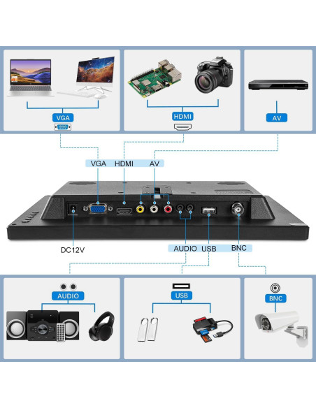 Monitor LCD IPS 30.48 cm Suprlipy FHD 1920x1080 60Hz