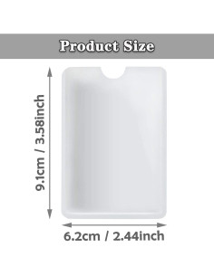 Mangas Bloqueadoras RFID 20pcs - Protección Tarjetas Créd. Aluminio 2