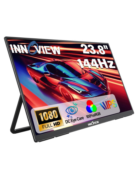 Monitor Portátil InnoView 23.8" FHD 144Hz USB-C HDMI