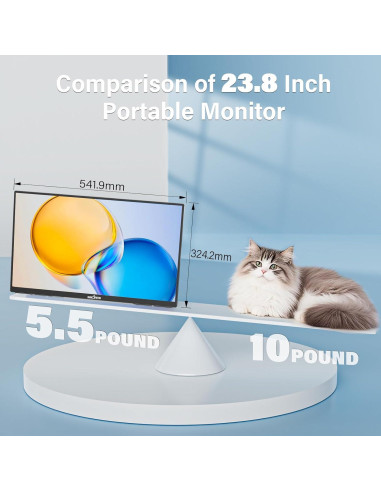 Monitor Portátil InnoView 23.8" FHD 144Hz USB-C HDMI