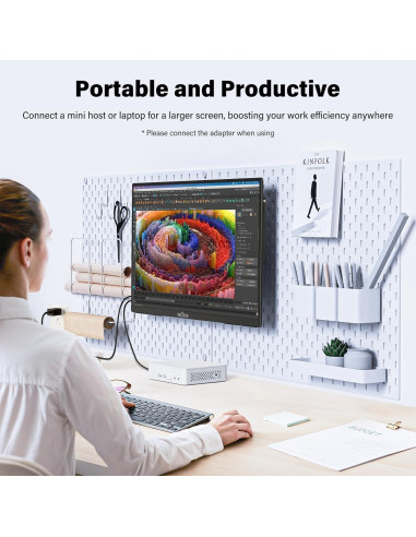 Monitor Portátil InnoView 23.8" FHD 144Hz USB-C HDMI