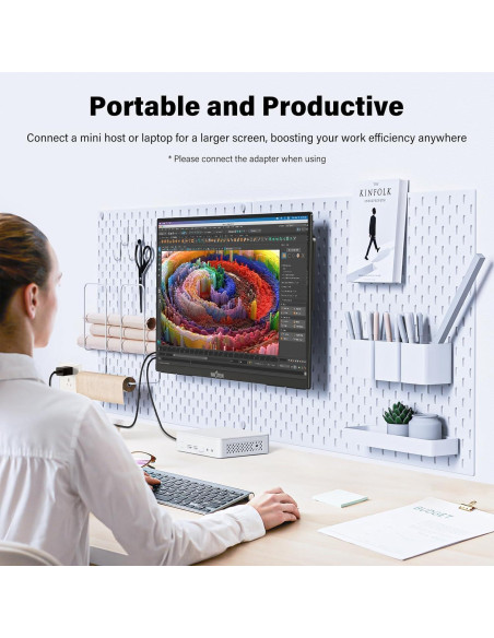 Monitor Portátil InnoView 23.8" FHD 144Hz USB-C HDMI