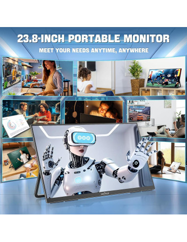 Monitor Portátil InnoView 23.8" FHD 144Hz USB-C HDMI