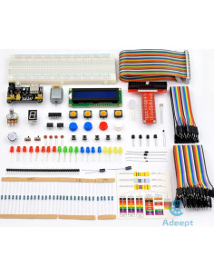 Kit de Inicio Adeept para Raspberry Pi 4/3/2 con LCD1602 y Manual 2