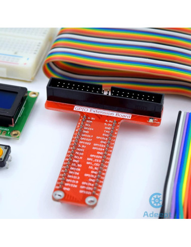 Kit de Inicio Adeept para Raspberry Pi 4/3/2 con LCD1602 y Manual