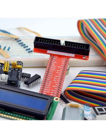 Kit de Inicio Adeept para Raspberry Pi 4/3/2 con LCD1602 y Manual