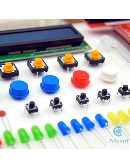 Kit de Inicio Adeept para Raspberry Pi 4/3/2 con LCD1602 y Manual