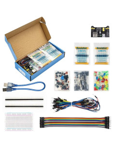 Kit Electrónico Básico REXQualis con 300 Piezas y Protoboard 2