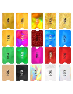 20 Fundas Bloqueadoras RFID GEEHUA para Tarjetas de Crédito