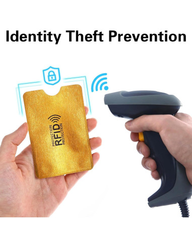 20 Fundas Bloqueadoras RFID GEEHUA para Tarjetas de Crédito